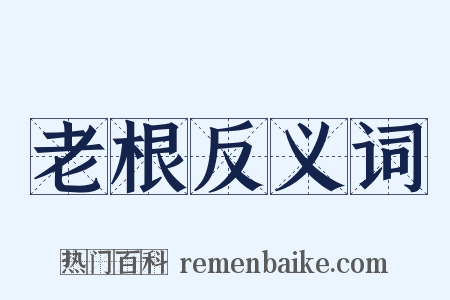 老根反义词是什么意思的图片